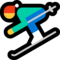 Skier emoji on Microsoft